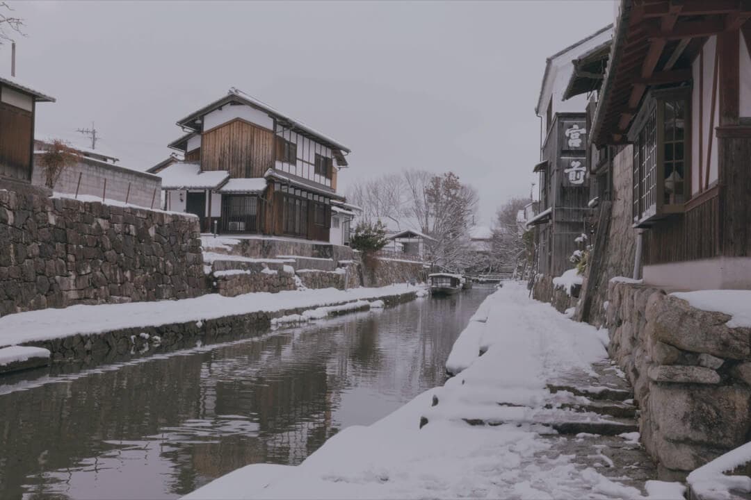 近江八幡的雪景 1